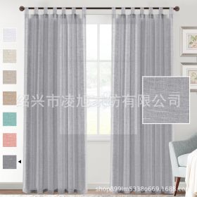 Linen Yarn Curtain Transparent Window Screen