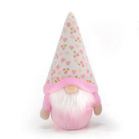 Doll Pink Rose Faceless Doll Valentine's Day Furnishings Ornaments With Light