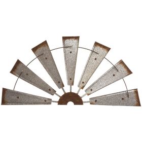 Metal Iron Half Windmill Art Decoration