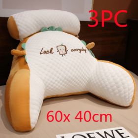 Sofa Fluffy Cushion Luncheon Pillow Triangle Reading Cushion Bedside Soft Large Backrest Lumbar Cushion Office Chair Cushion