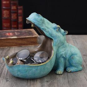 Hippo Decoration Creative Home Living Room Shoe Cabinet Sundries Organizer Ornament