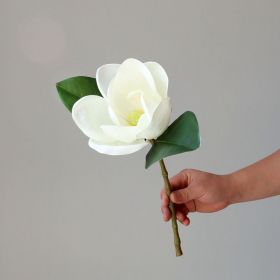 High-end Laminated Single Head Large Simulation Magnolia Plastic Fake Flower