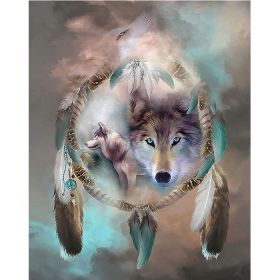 Couple Wolf Animal Landscape Diamond Painting