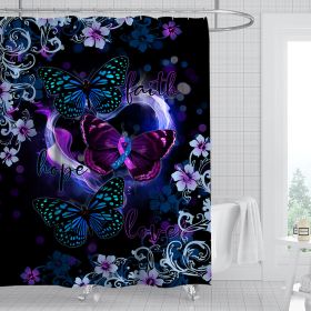 Digital Print-free Bathroom Curtain (Option: YLHTYY12-150gsm finished 590g)