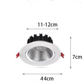 Household Wall Washing Lamp COB Spotlight Led Sky Lamp Angle Adjustable (Option: 20w-6000K)