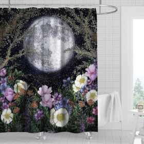 Digital Print-free Bathroom Curtain (Option: YLHTYY02-150gsm finished 590g)