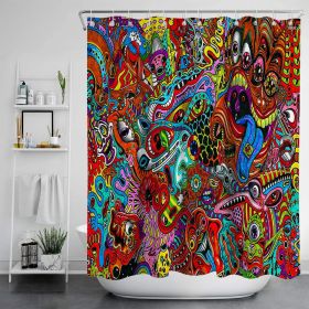 Digital Print-free Bathroom Curtain (Option: YLLHFK10-180x180CM)