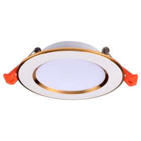 Creative Simple Anti-fog Straw Hat Downlight (Option: Warm white 6000K-2inches 3W)