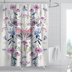 Digital Print-free Bathroom Curtain (Option: YLHTYY08-150gsm finished 590g)